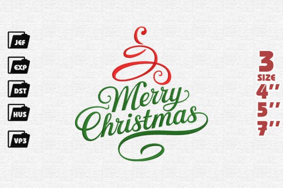 Festive Swirl Christmas Embroidery File Review