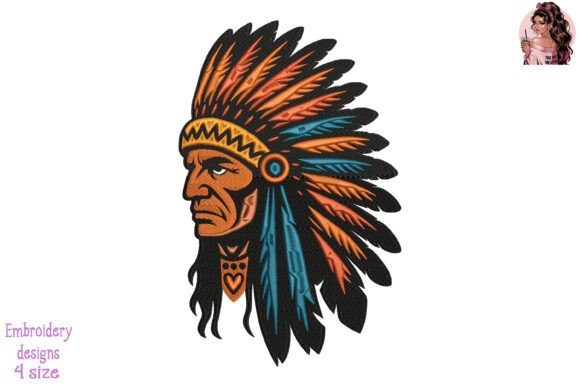 Fiesty Tribal Chief Embroidery Review