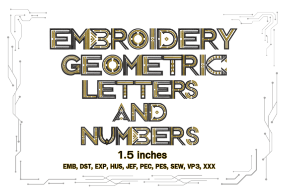 Geometric Embroidery Letters and Numbers Review