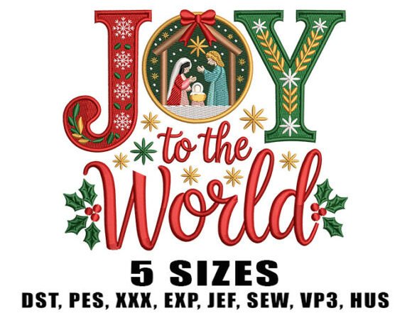 Joy Christmas Scene Embroidery Design Review