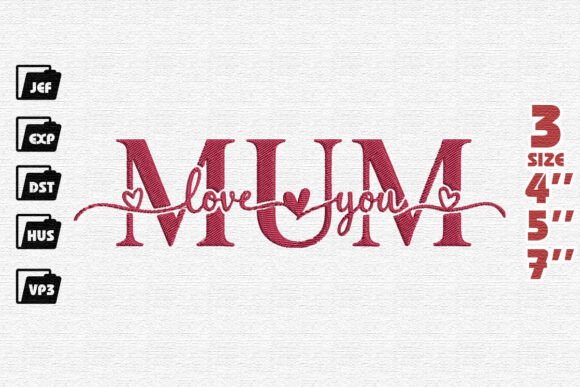 Love You Mum Embroidery Review