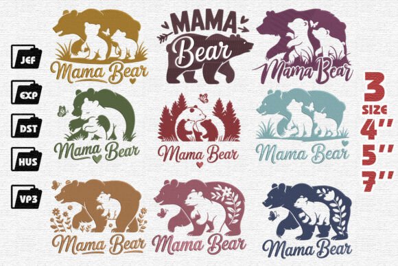 Mama Bear Set Embroidery Review