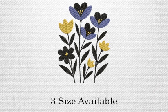 Modern Floral Embroidery for Seasonal Appeal