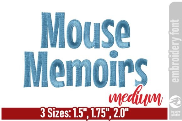 Mouse Memoirs Cute Embroidery Font - M Review