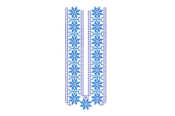 Neckline Cross Stitch Embroidery Design Review