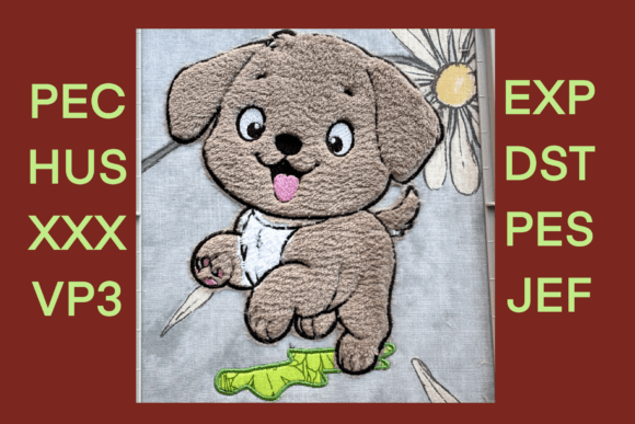 Puppy Applique Embroidery Design Review